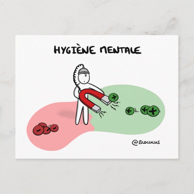 Postale Carte de Coaching "Hygiène mentale" (Devant)