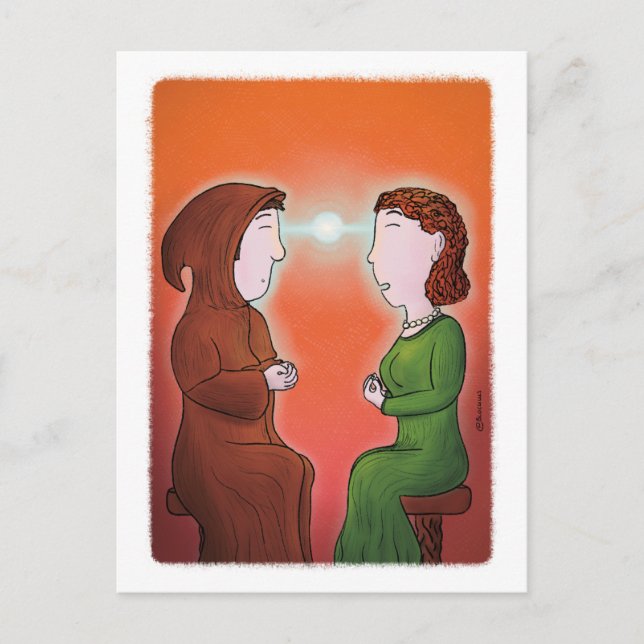 Postale Carte de coaching IMAGILUS « Écoute profonde » (Devant)