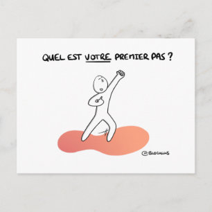 Postale Carte de Coaching "Quel est votre 1er pas ?"