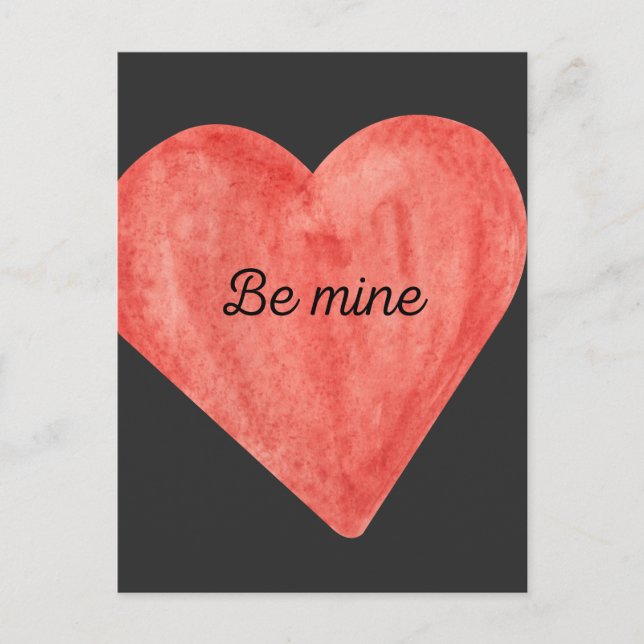 Postale Carte de cœur à moi (Devant)