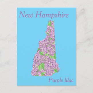 Postale Carte de collage de la fleur de l'État du New Hamp