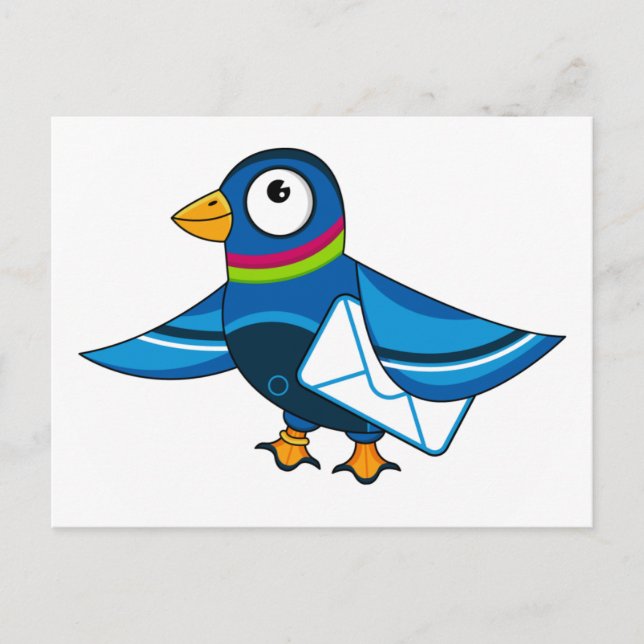 Postale Carte de commande Pigeon avec enveloppe de courrie (Devant)