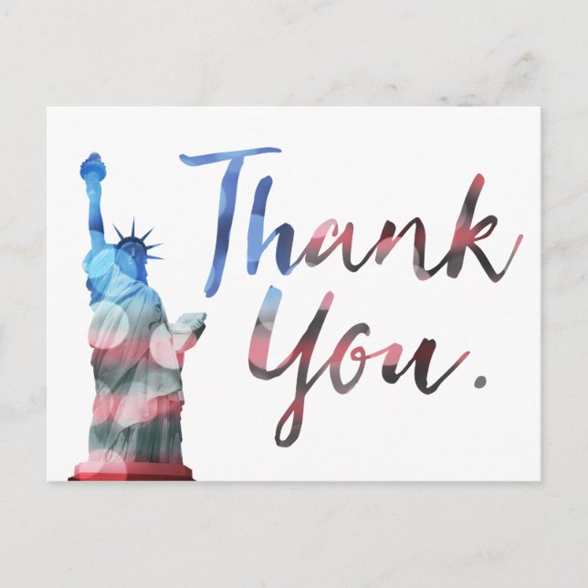 Postale carte de commentaire client statue de liberté (Devant)
