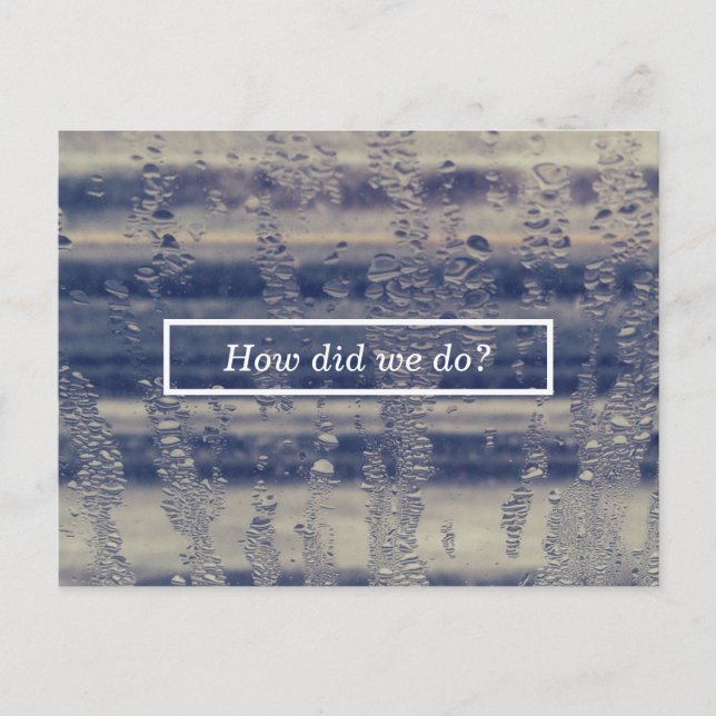 Postale carte de commentaire de la fenêtre d'hiver (Devant)