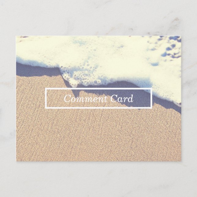Postale carte de commentaire d'onde balisée (Devant)