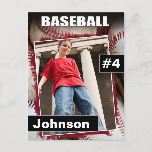 Postale Carte de commerce de baseball photo Sports (Devant)