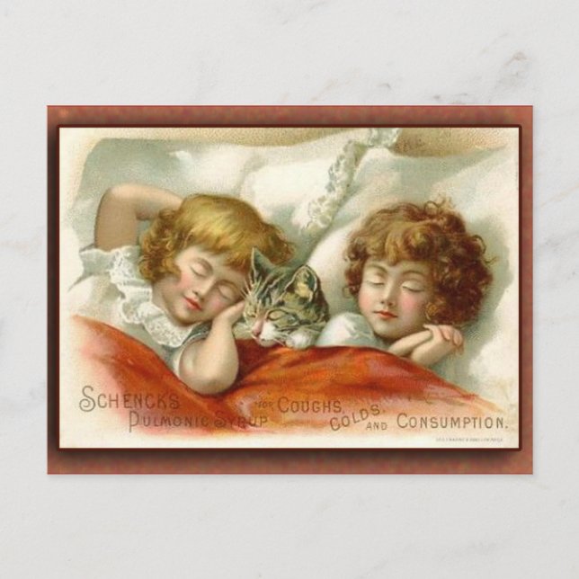 Postale Carte de commerce du sirop de Schenck (Devant)