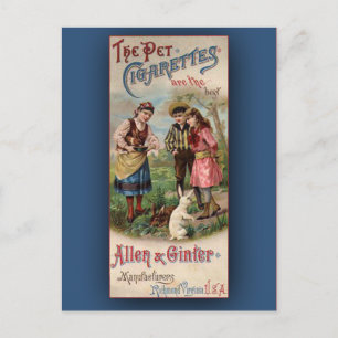 Postale Carte de commerce Vintage Art Victorien