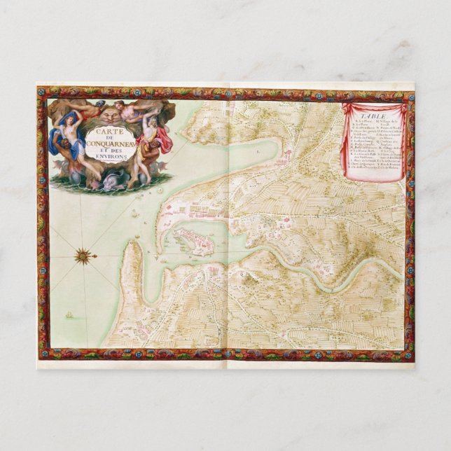 Postale Carte de Concarneau (Devant)