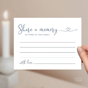 Postale Carte de condoléances à message minimaliste "Parta