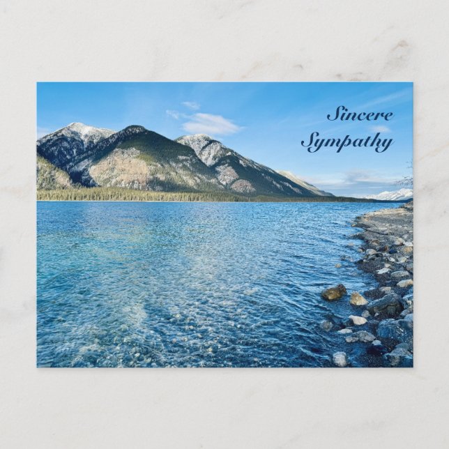 Postale Carte de condoléances avec citation chrétienne de  (Devant)