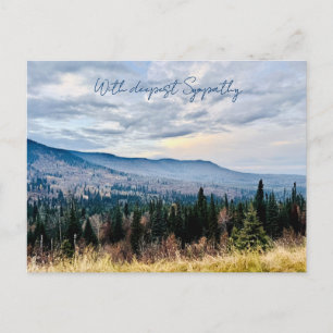Postale Carte de condoléances Blue Mountain View