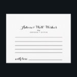 Postale Carte de conseil mariage<br><div class="desc">Cette carte de conseil mariage est parfaite pour un mariage moderne. Le design. Ces cartes sont parfaites pour un mariage, une douche nuptiale, un baby shower, une fête de remise de diplômes et plus encore. Personnalisez les cartes avec les noms de la mariée et du marié, des parents à devenir...</div>