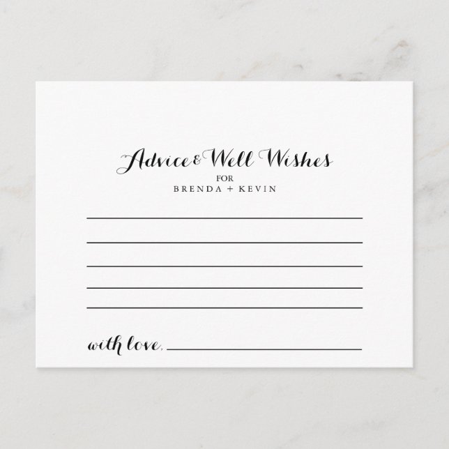 Postale Carte de conseil mariage (Devant)