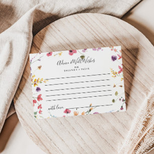 Postale Carte de conseil Mariage classique couleur sauvage