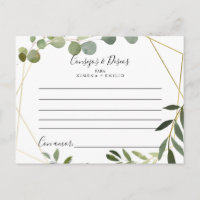 Carte de conseil Mariage de Consejos y Deseos Trop