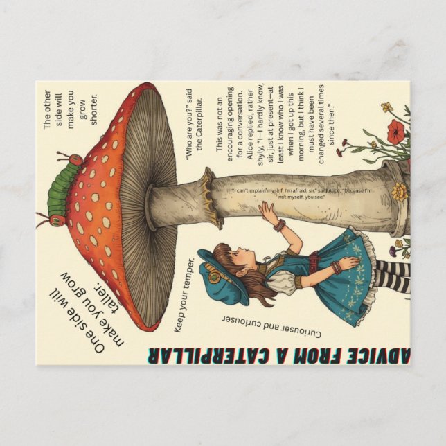 Postale Carte de conseils de chenille (Devant)