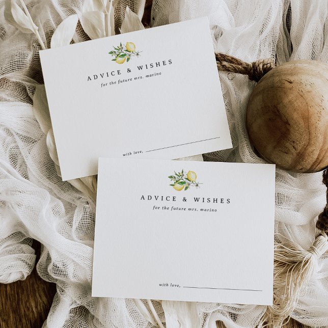 Postale Carte de conseils de mariage élégante et minimalis (Créateur téléchargé)