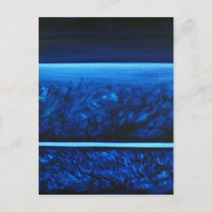 Postale CARTE DE COULEURS DE GUÉRISON en BLEU de Calme