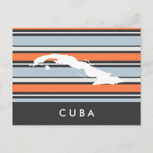 Postale Carte de Cuba : Rayures Modernes