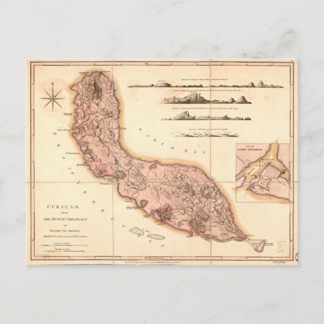 Postale Carte de Curaçao (1810) (Devant)