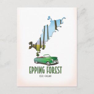 Postale carte de Epping Forest Essex Angleterre