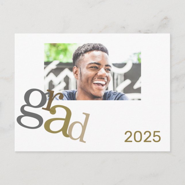 Postale Carte de Faire-part photo 2025 Grad (Devant)