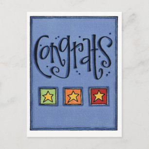 Postale carte de félicitations