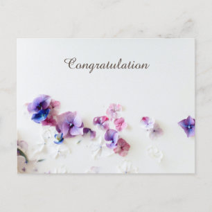 Postale carte de félicitations