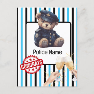 Postale Carte de félicitations de la police