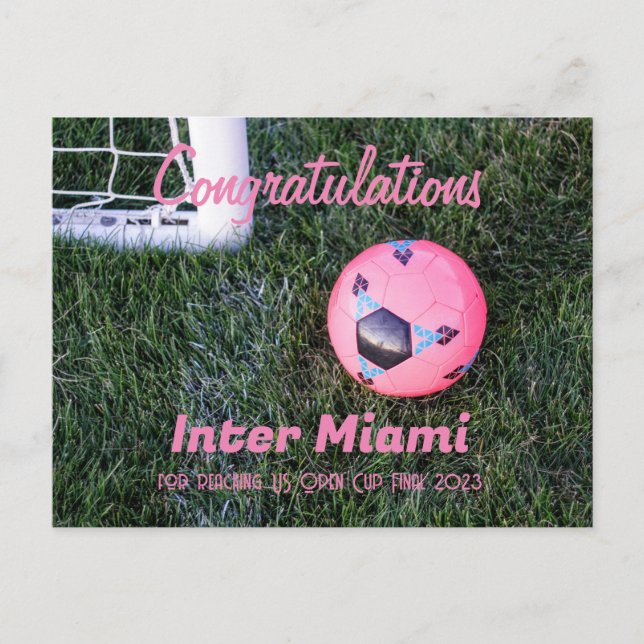 Postale Carte de félicitations Inter Miami (Devant)