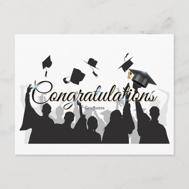 Postale Carte de félicitations pour diplômé (Devant)