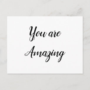 Postale carte de félicitations simple de style minimal tex