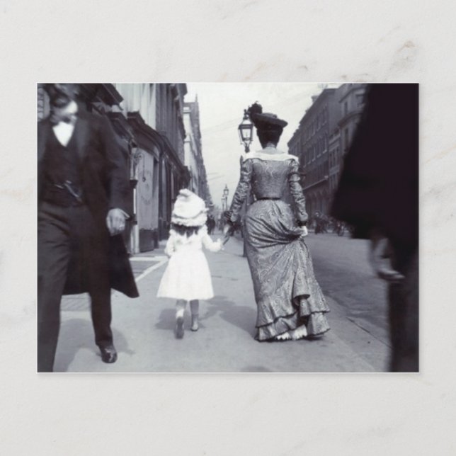 Postale Carte de fête de la mère de l'enfant des années 18 (Devant)