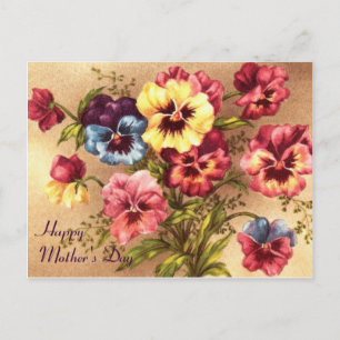Postale Carte de fête des mères du Pelargonium