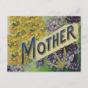 Postale Carte de fête des mères victorienne