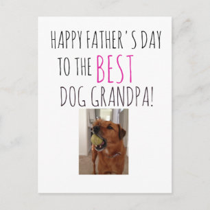 Postale Carte de fête des pères du chien à chien GRANDPA