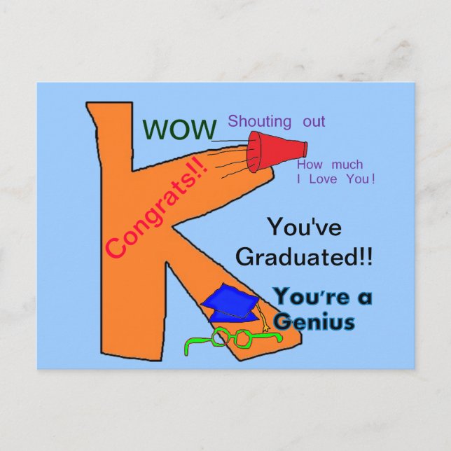 Postale Carte de fin d'études de maternelle (Devant)