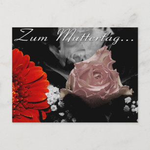 Postale Carte de fleurs pour la fête des mères