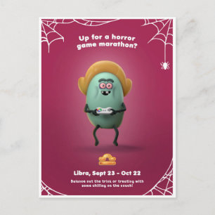 Postale Carte de Halloween pour Balance