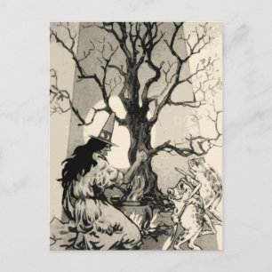 Postale Carte de Halloween vintage