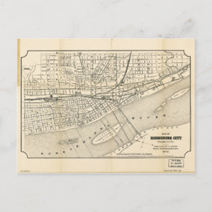 Postale Carte de Harrisburg City, Pennsylvanie (1895)
