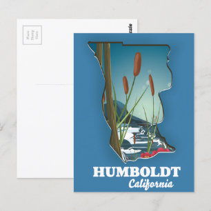 Postale carte de Humboldt californie