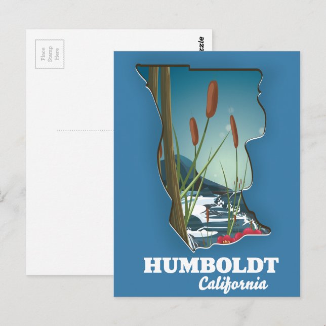 Postale carte de Humboldt californie (Devant / Derrière)