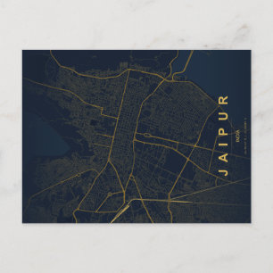 Postale Carte de Jaipur Inde Design Minimaliste