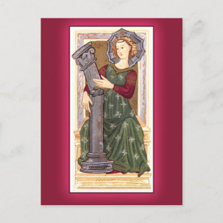 Postale Carte de jeu Tarot antique : Force