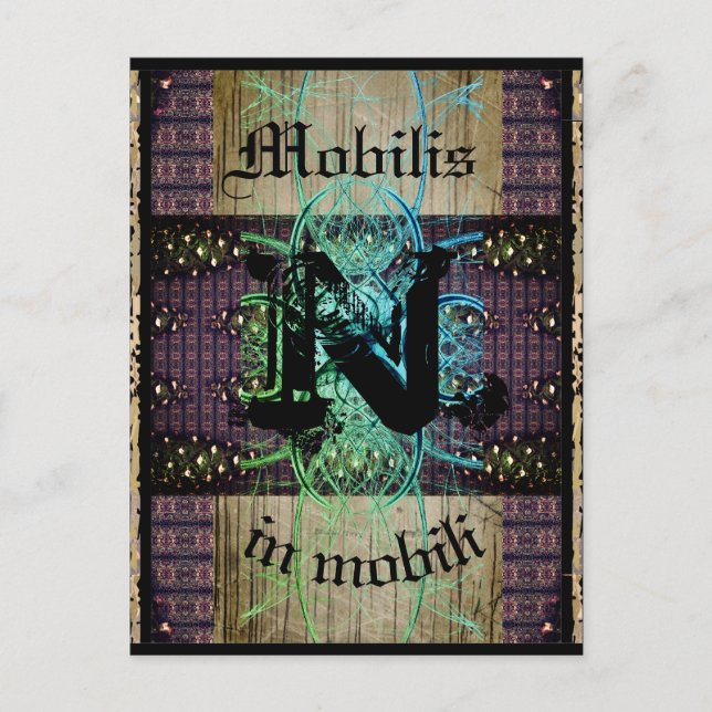 Postale Carte de jonction n° 9 : "Mobilis in" Fluidité (Devant)