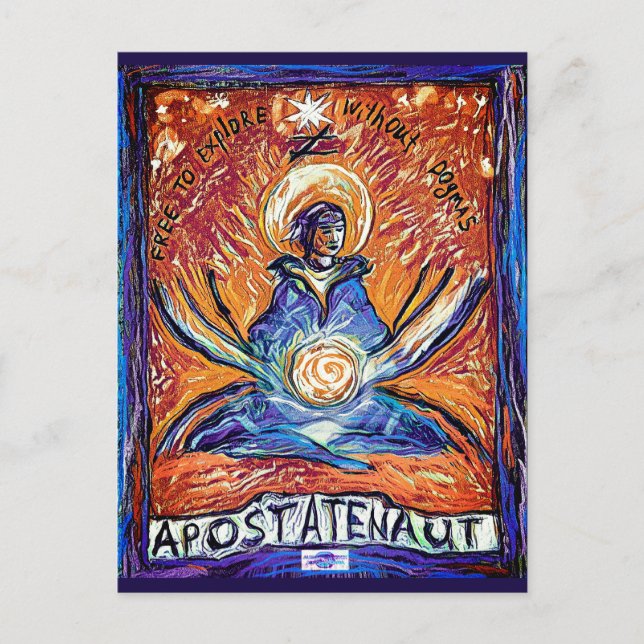 Postale Carte de jonction no 1 Apostatenaut, à méditer (Devant)