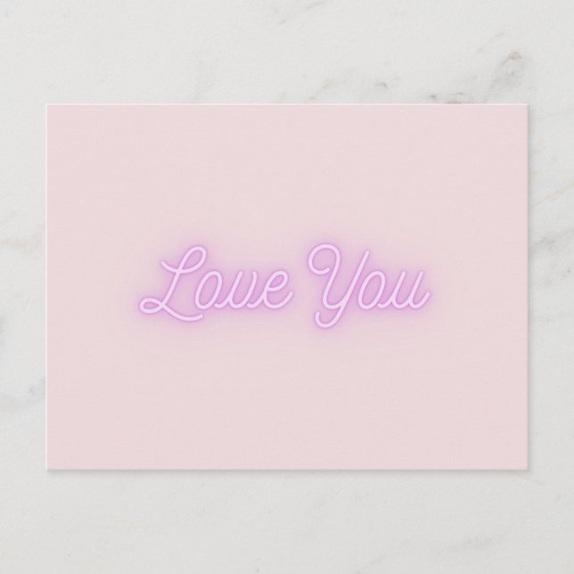 Postale Carte de jour Valentines "Love You" (Devant)