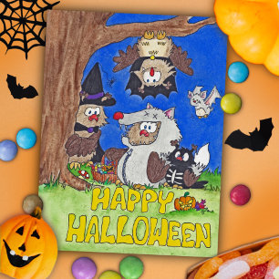 Postale Carte de JOYEUX HALLOWEEN par Nicole Janes